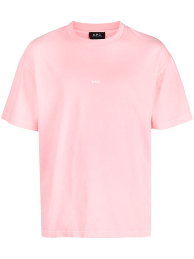 Apc Kyle T-shirt In Neon Pink