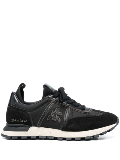 Premiata Johnlowd Leather Sneakers In Black