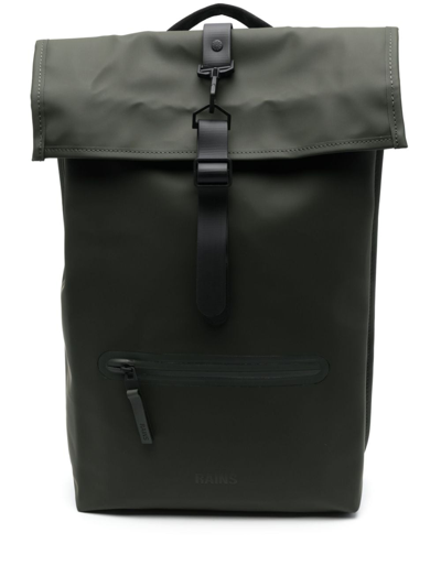Rains W3 Foldover-top Backpack In Grün