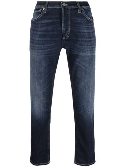 Dondup Mid-rise Straight-leg Jeans In Blau
