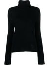 Zadig & Voltaire Roll-neck Cashmere Jumper In Black