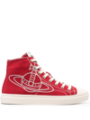 Vivienne Westwood Plimsoll Canvas Sneakers In Red