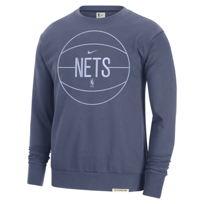 Nike Brooklyn Nets Standard Issue  Men's Dri-fit Nba Sweatshirt In Blue