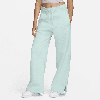 Nike Women's  Sportswear Phoenix Fleece High-waisted Wide-leg Sweatpants In Green