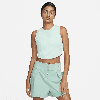 Nike Sportswear Essential Rib Crop Tank In Green