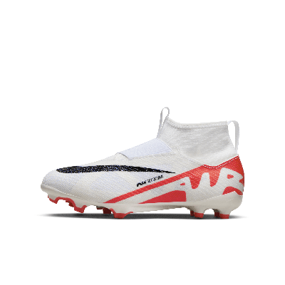 Nike Jr. Mercurial Superfly 9 Pro Little/big Kids' Firm-ground High-top Soccer Cleats In Red