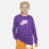 Nike Sportswear Big Kids' (girls') Long-sleeve T-shirt In Purple