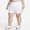 Nike Women's Dri-fit One Ultra High-waisted 3" Brief-lined Shorts (plus Size) In White