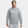 Nike Men's  Sportswear Club Fleece Crew-neck Sweatshirt In Grey