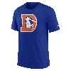 Nike Denver Broncos Rewind Logo  Men's Nfl T-shirt In Blue