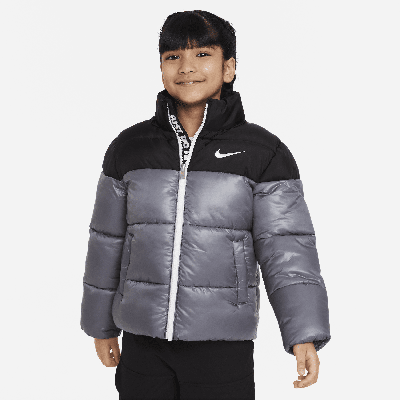 Nike Colorblock Puffer Jacket Little Kids Jacket In Black