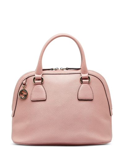 Pre-owned Gucci Mini Dome Two-way Handbag In Pink