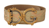 DOLCE & GABBANA DOLCE & GABBANA ELEGANT LEATHER BELT WITH LOGO WOMEN'S BUCKLE