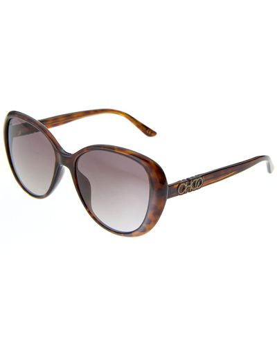 Jimmy Choo Women's Amira/g/s 57mm Sunglasses In Brown
