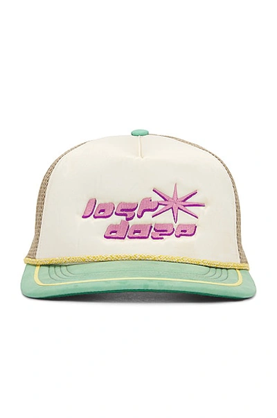 Lost Daze Nostalgia Trucker Hat In Jade  Cream  & Desert