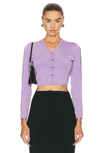 Alexander Wang V-neck Long-sleeve Cardigan In Unicorn