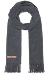 Acne Studios Canada Scarf In Grey Melange