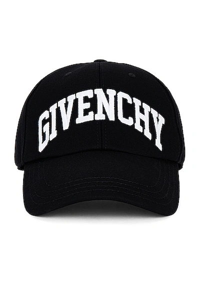 Givenchy Men's Embroidered Logo Curved Cap In Black