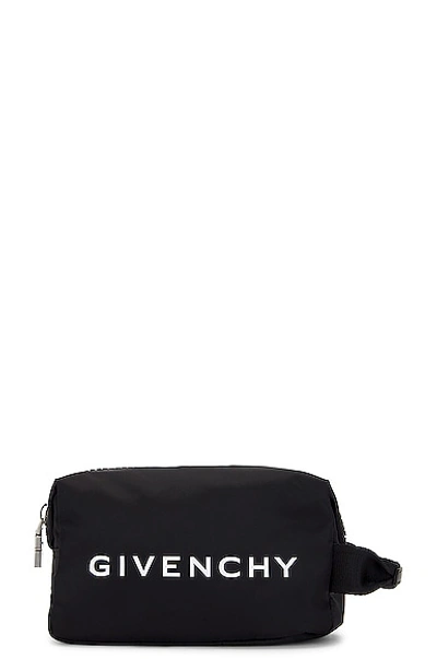 Givenchy G-zip Toilet Pouch In Black