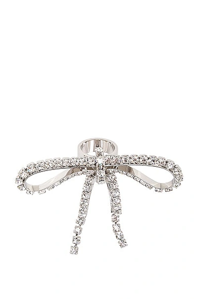 Balenciaga Bow Detailed Ring In Silver