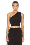 A.l.c Kayden Jersey Top In Espresso Brown In Cocoa