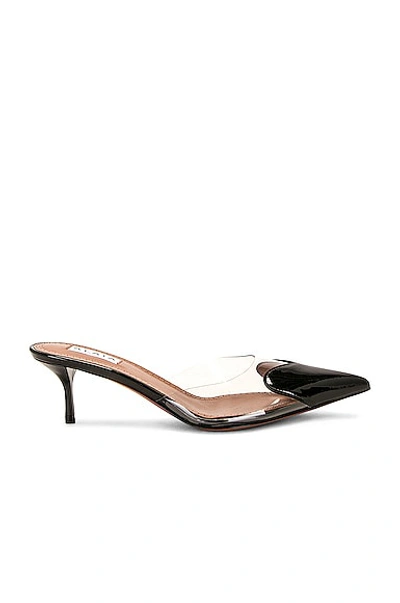Alaïa Le Caur Leather And Pvc Mules In Black
