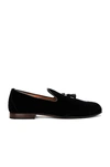 Tom Ford Nicolas Tassel-detail Velvet Loafers In Black