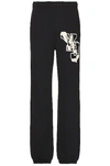 Y-3 Graphic Print Track Pants For Men And Women In Black