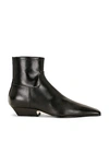 Khaite The Marfa Leather Ankle Boots In Black