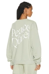 Museum Of Peace And Quiet Warped Sweater In Sage