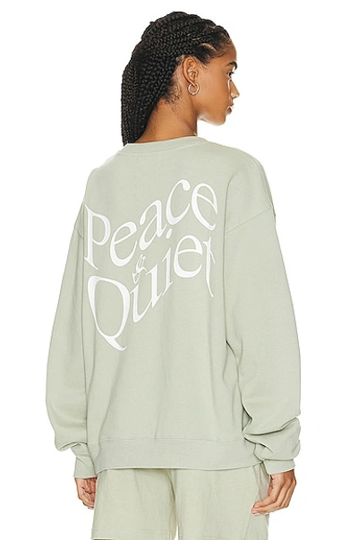 Museum Of Peace And Quiet Warped Sweater In Sage