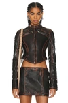 MIMCHIK MOTO LEATHER JACKET