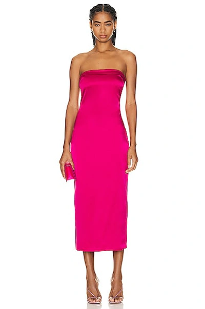 Sablyn Severine Strapless Dress In Lipstick