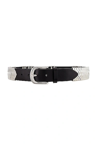Isabel Marant Tehora Belt In Black & Silver