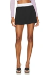 Alexander Wang Pleated Shorts In Wool Tailoring In Fig Brown