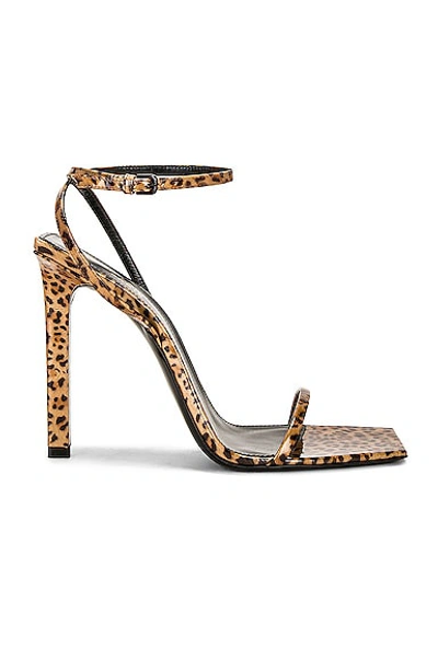 Saint Laurent Pam Sandal In Manto Naturale Ls03