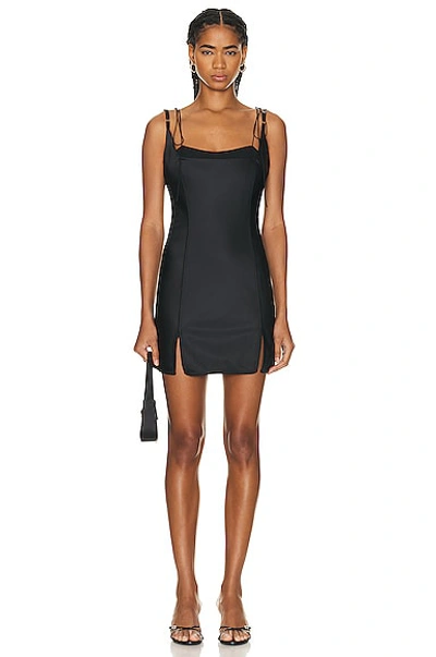 Anna October Dakota Mini Dress In Black