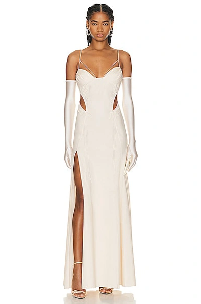 Anna October Uma Maxi Dress In Ivory