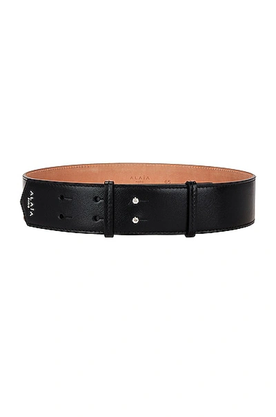 Alaïa Women's Studded Leather Waist Belt In Black  