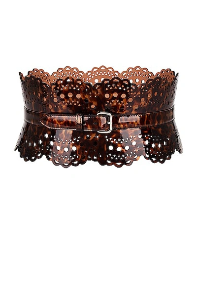 Alaïa Bustier Belt In Marron