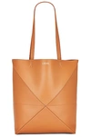 Loewe Puzzle Leather Tote Bag In Brown