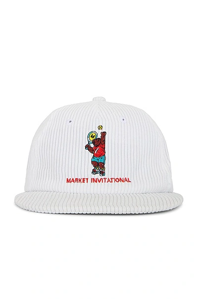 Market Invitational 5 Panel Hat In White