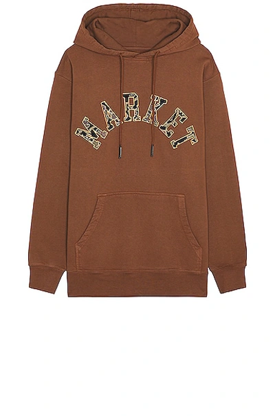 Market Rug Dealer Throwback Arc Hoodie In Acorn