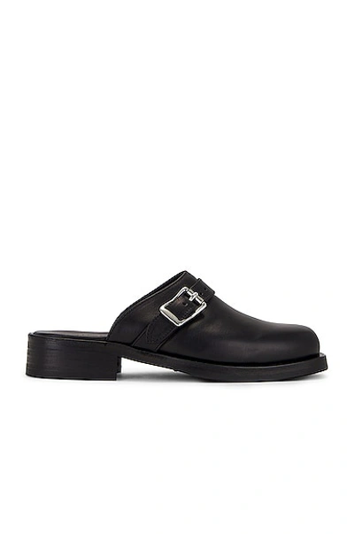 Our Legacy Ssense Exclusive Black Cow Hair Camion Mule Loafers