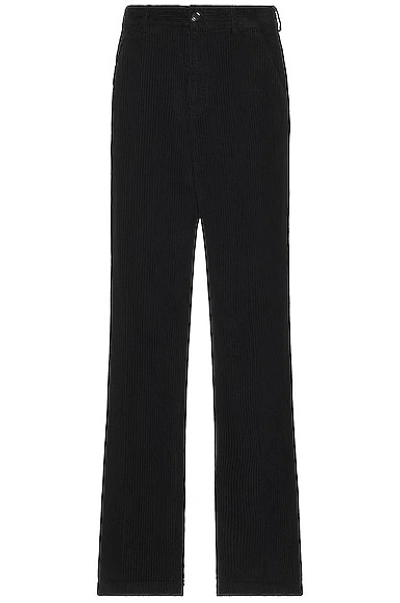 Our Legacy Chino In Black Corduroy