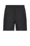 Our Legacy Black Drape Tech Swim Shorts In Black