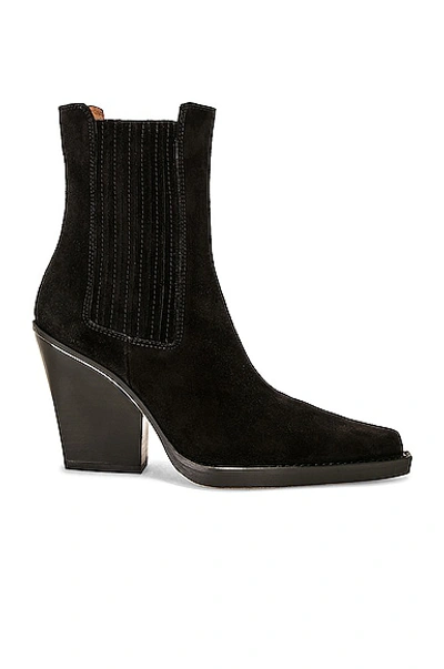 Paris Texas Dallas Suede Ankle Boots In Black