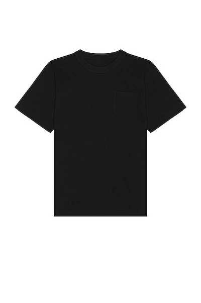 Sacai Contrast Panelled T-shirt In Black