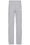 Jacquemus Logo-print Organic Cotton Track Pants In Grey