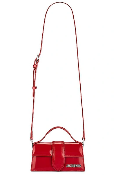 Jacquemus Le Grand Bambino Leather Crossbody Flap Bag In Red